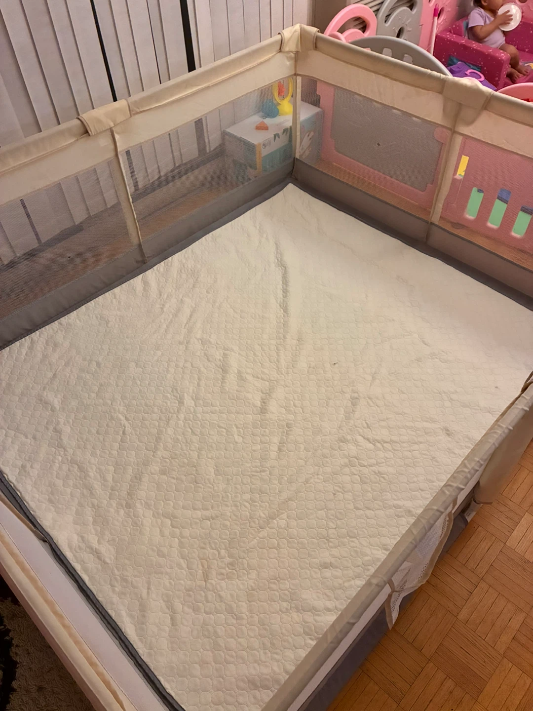 Beige Playpen with Mat 59x71inch - photo 2