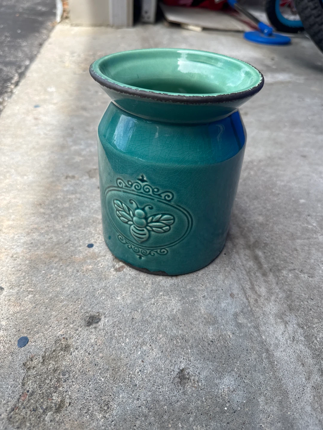 Ceramic Vase with Bee Design