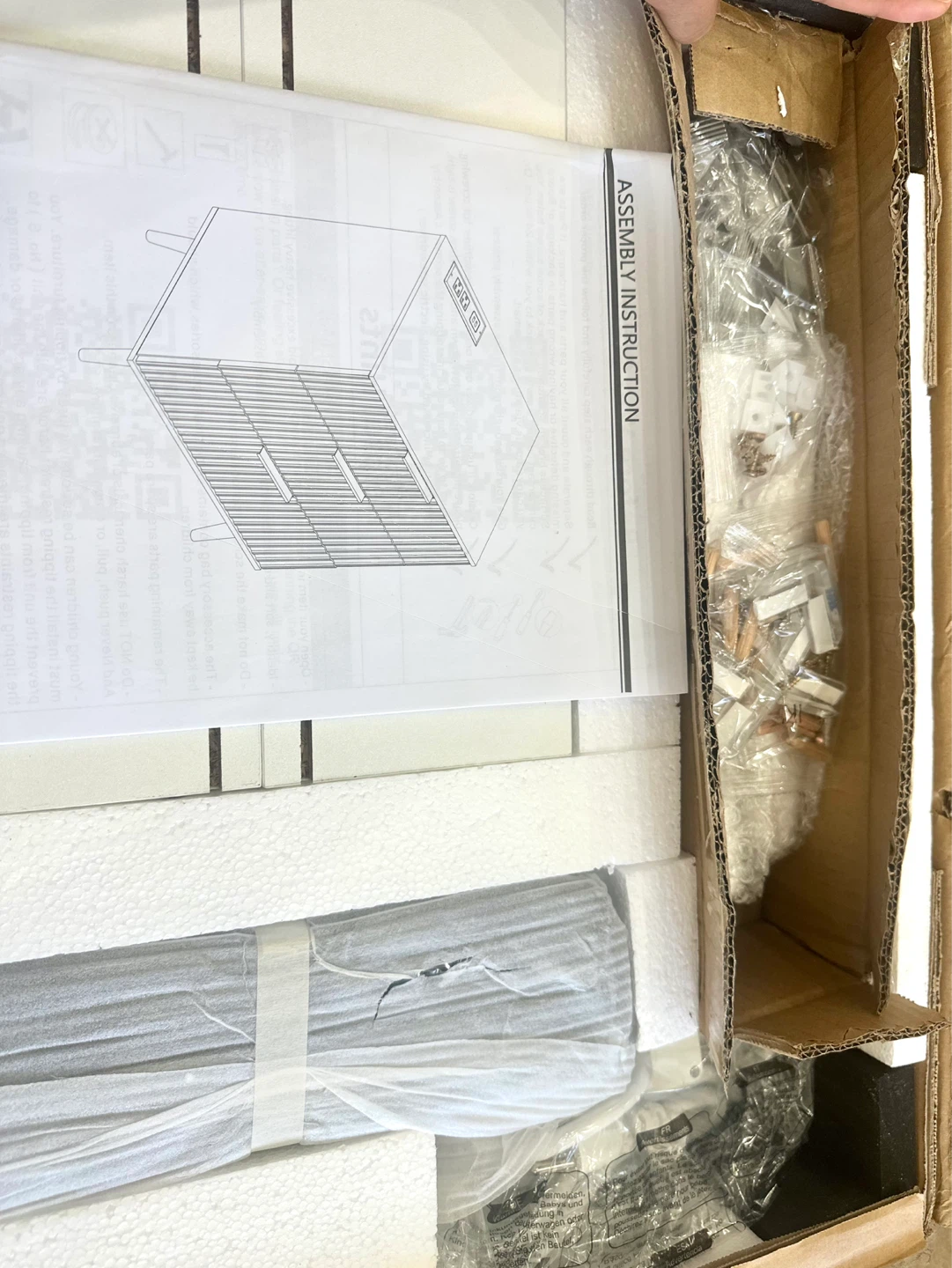 White 3-Drawer Nightstand - photo 3