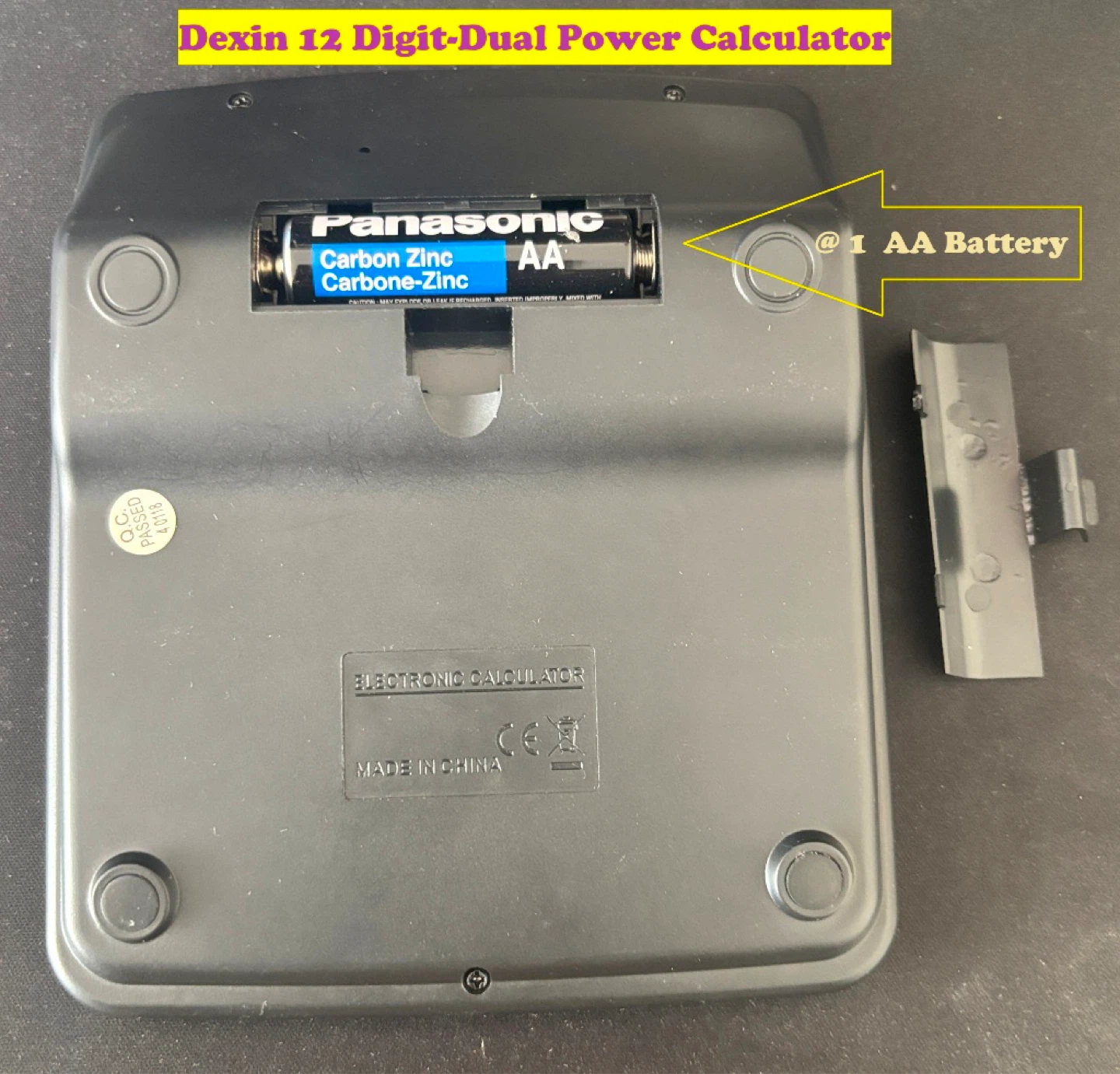 Dexin 12 Digit-Dual Power Calculator - photo 4