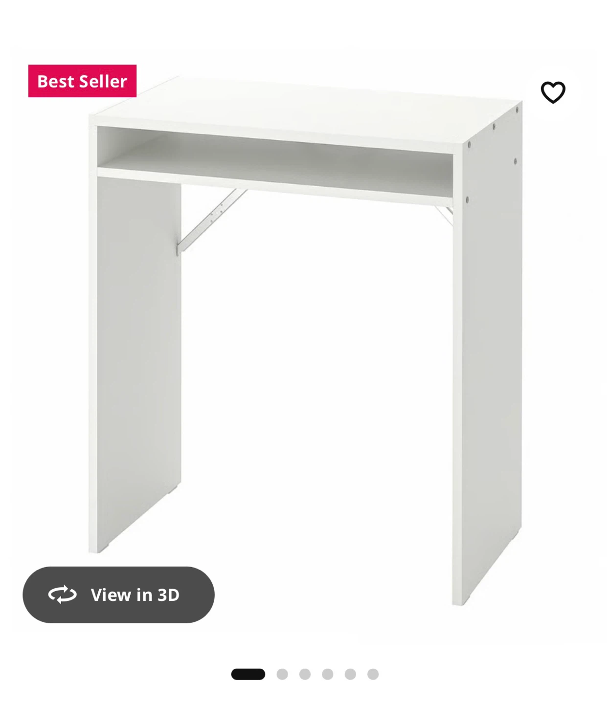 White IKEA Desk