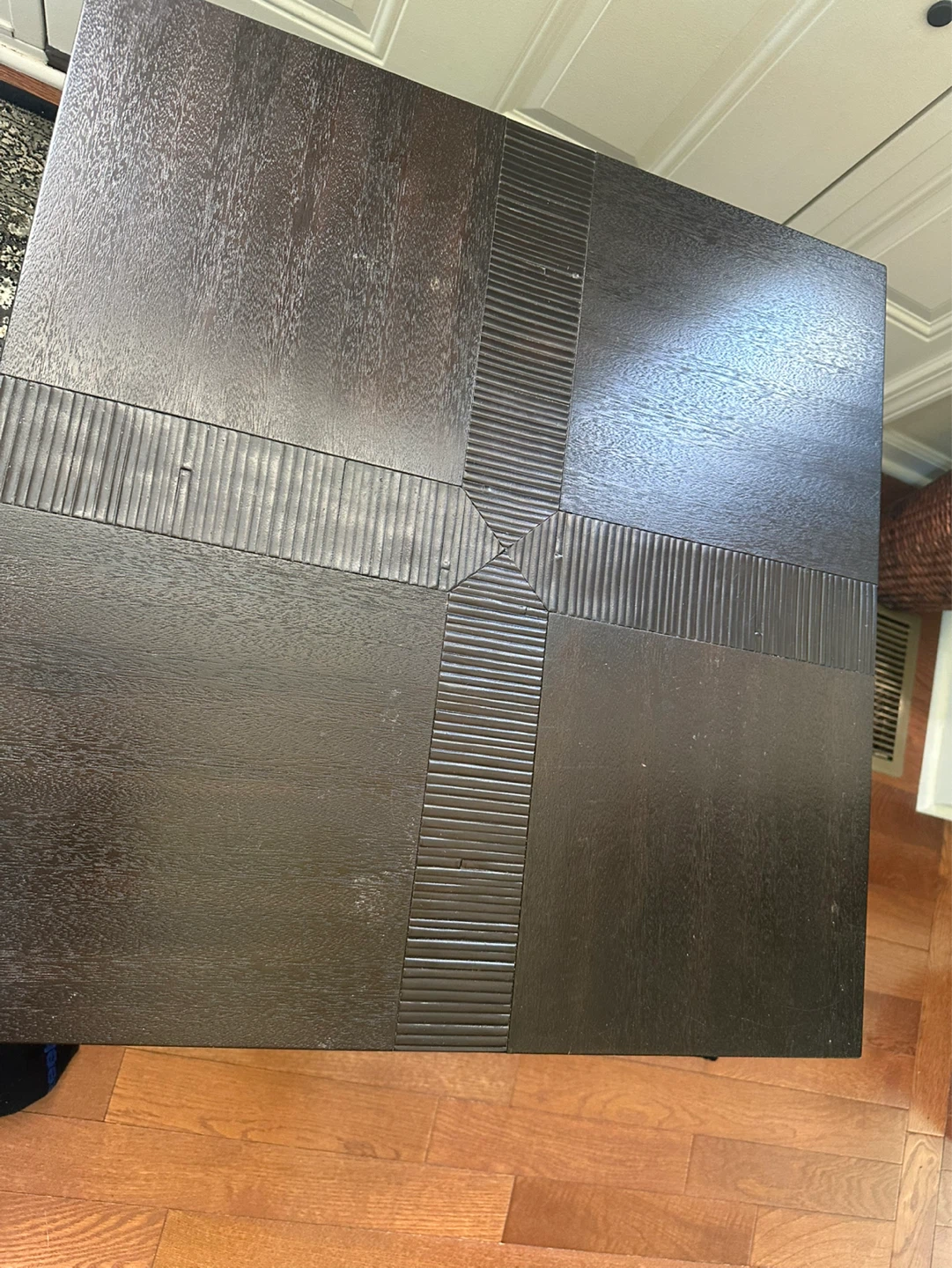 Dark Brown End Table with Shelf - photo 4