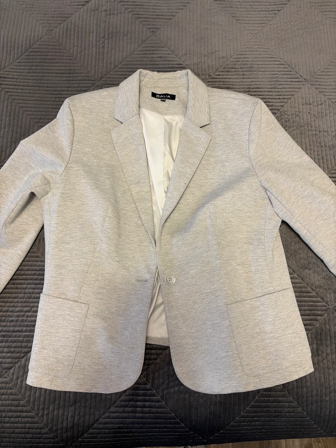 Dalia Women's Blazer - Light Grey XL