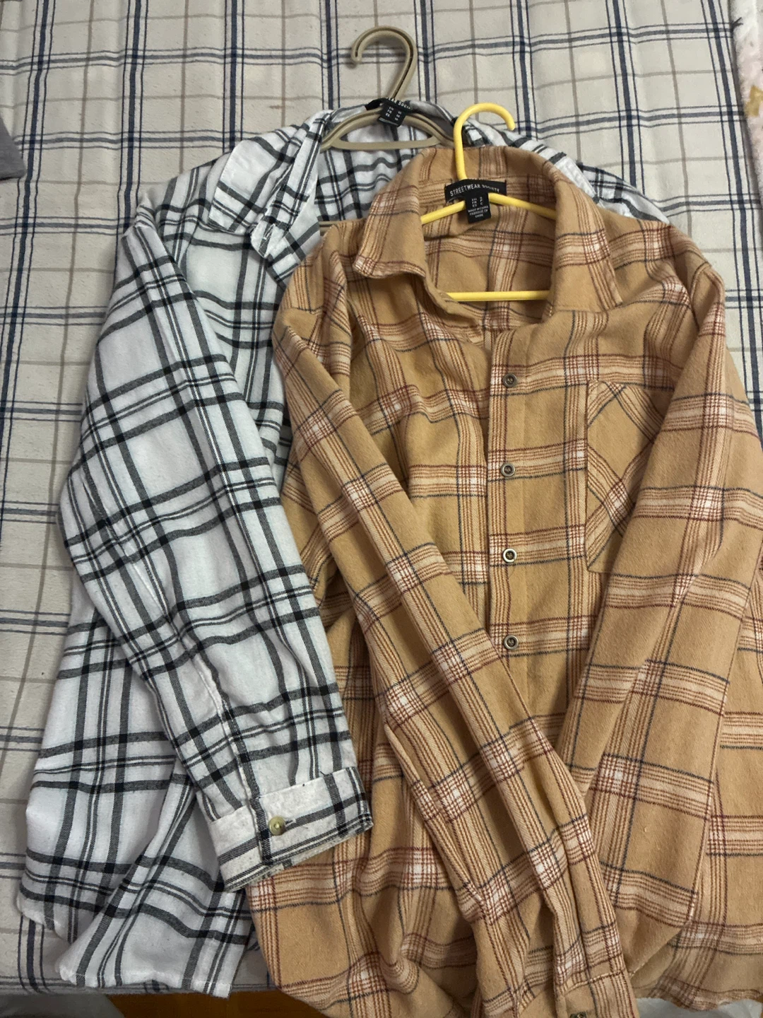 Streetwear Society Plaid Flannel Shirts - Size S & M