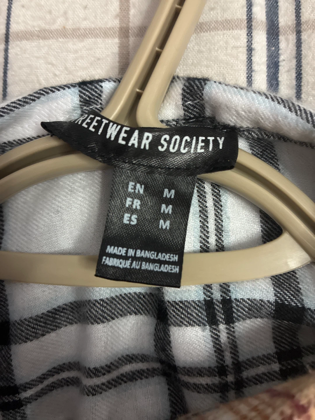 Streetwear Society Plaid Flannel Shirts - Size S & M - photo 3