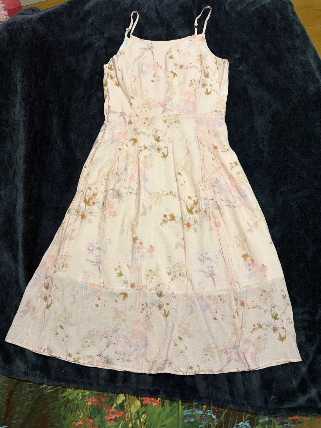 Light Pink Floral Dress and Blouse Set - photo 2