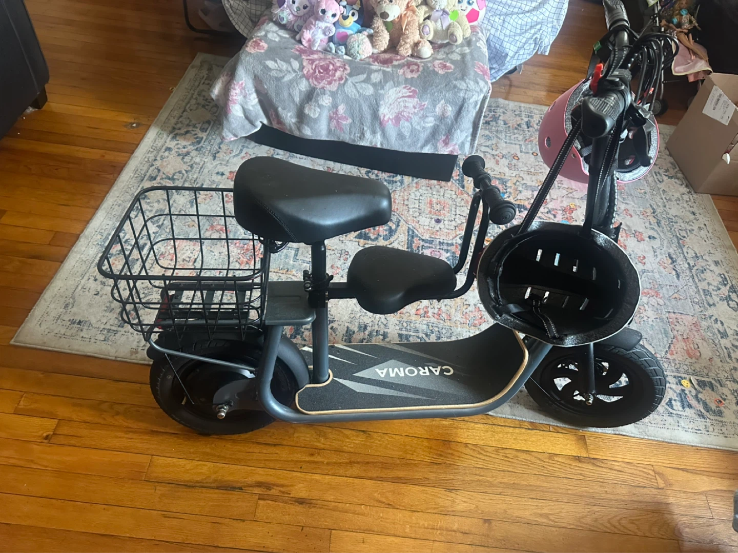 CAROMA Electric Scooter with Basket