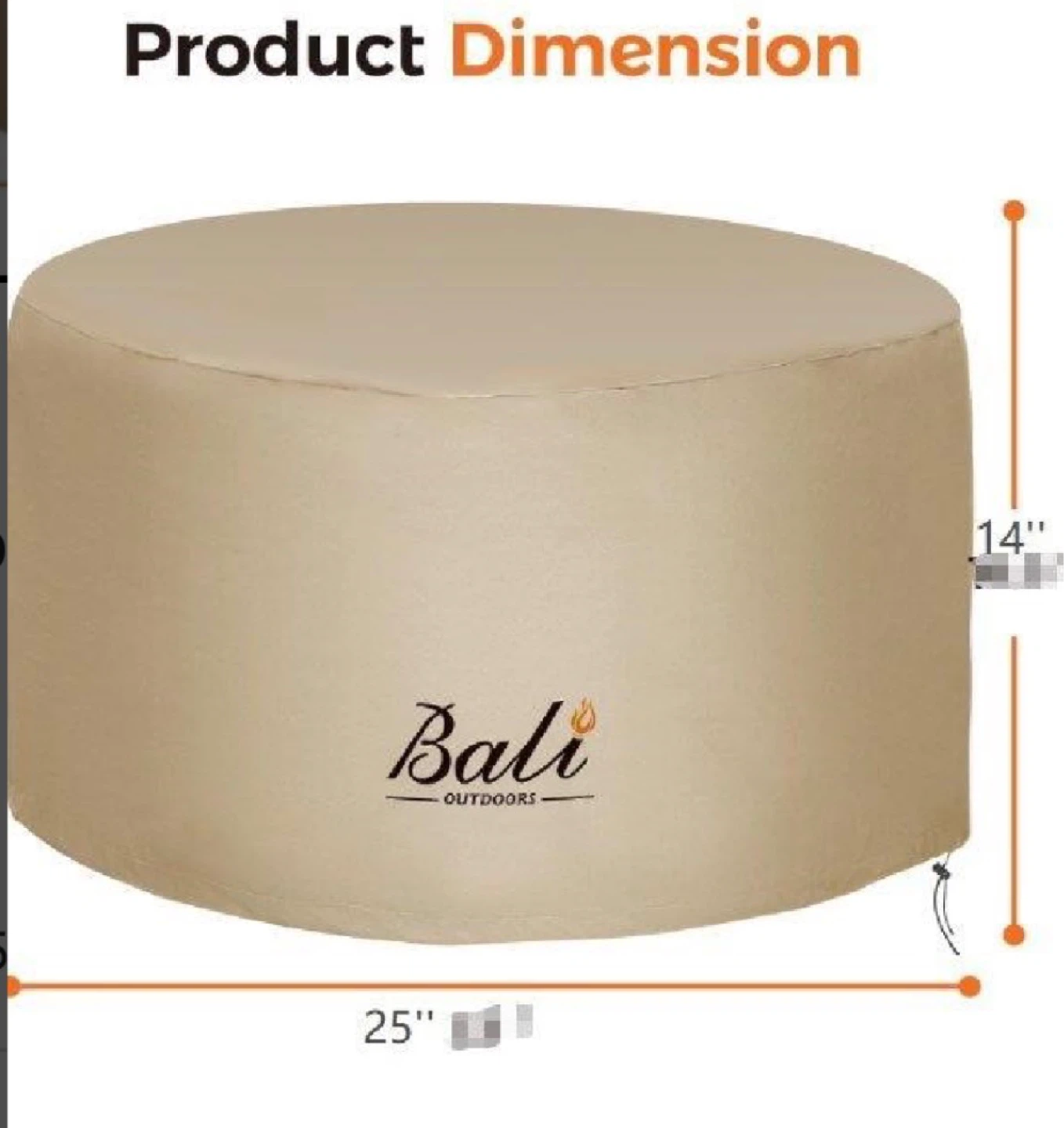 Bali Outdoors Rain Cover for Smokeless Fire Pit - photo 2