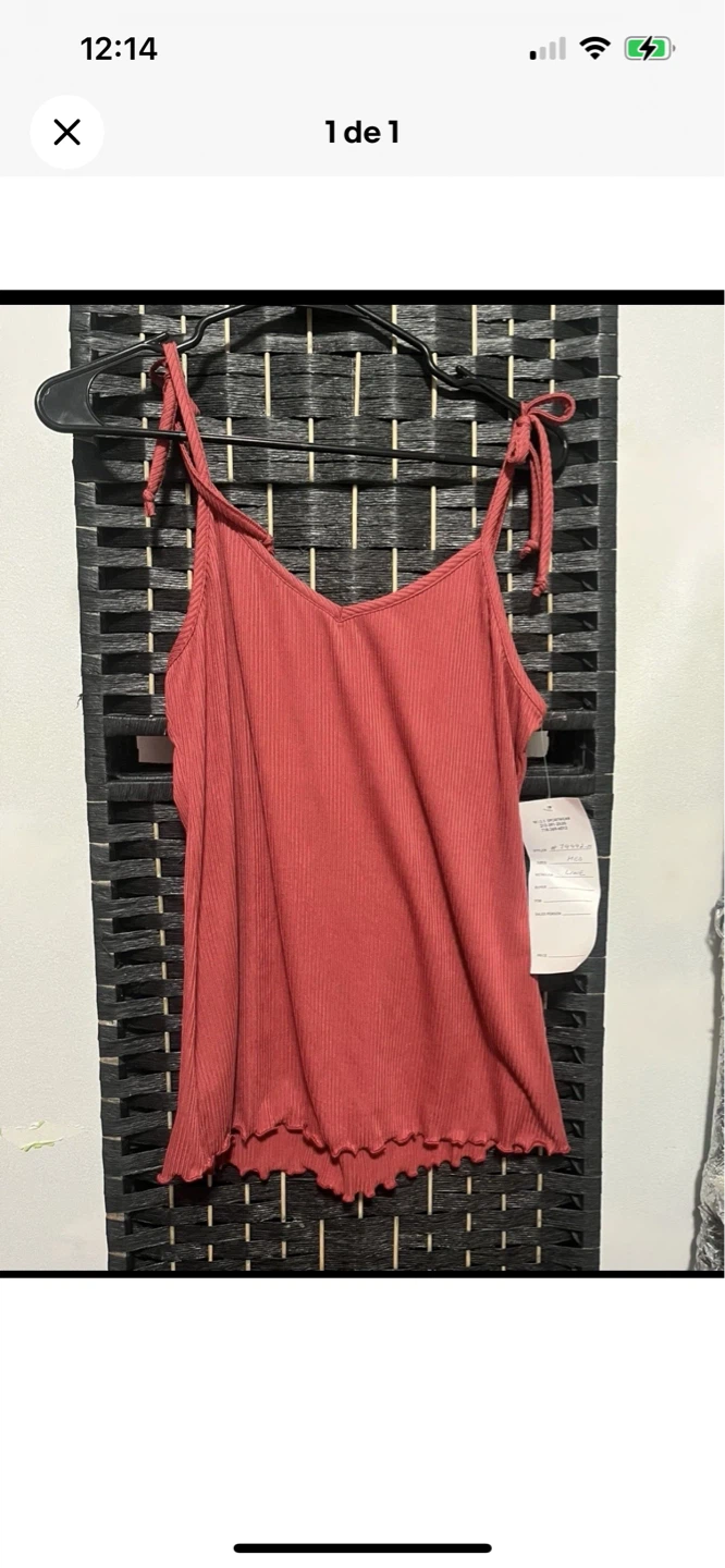 Miss Sportswear Ribbed Tank Top - Coral - photo 3
