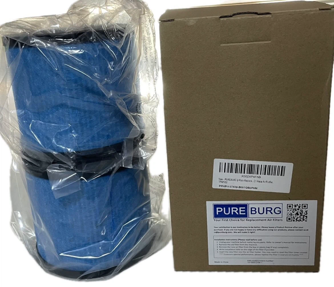 New in Box PUREBURG True HEPA Filter 2-Pack TOPPIN C1 (TPAP002)