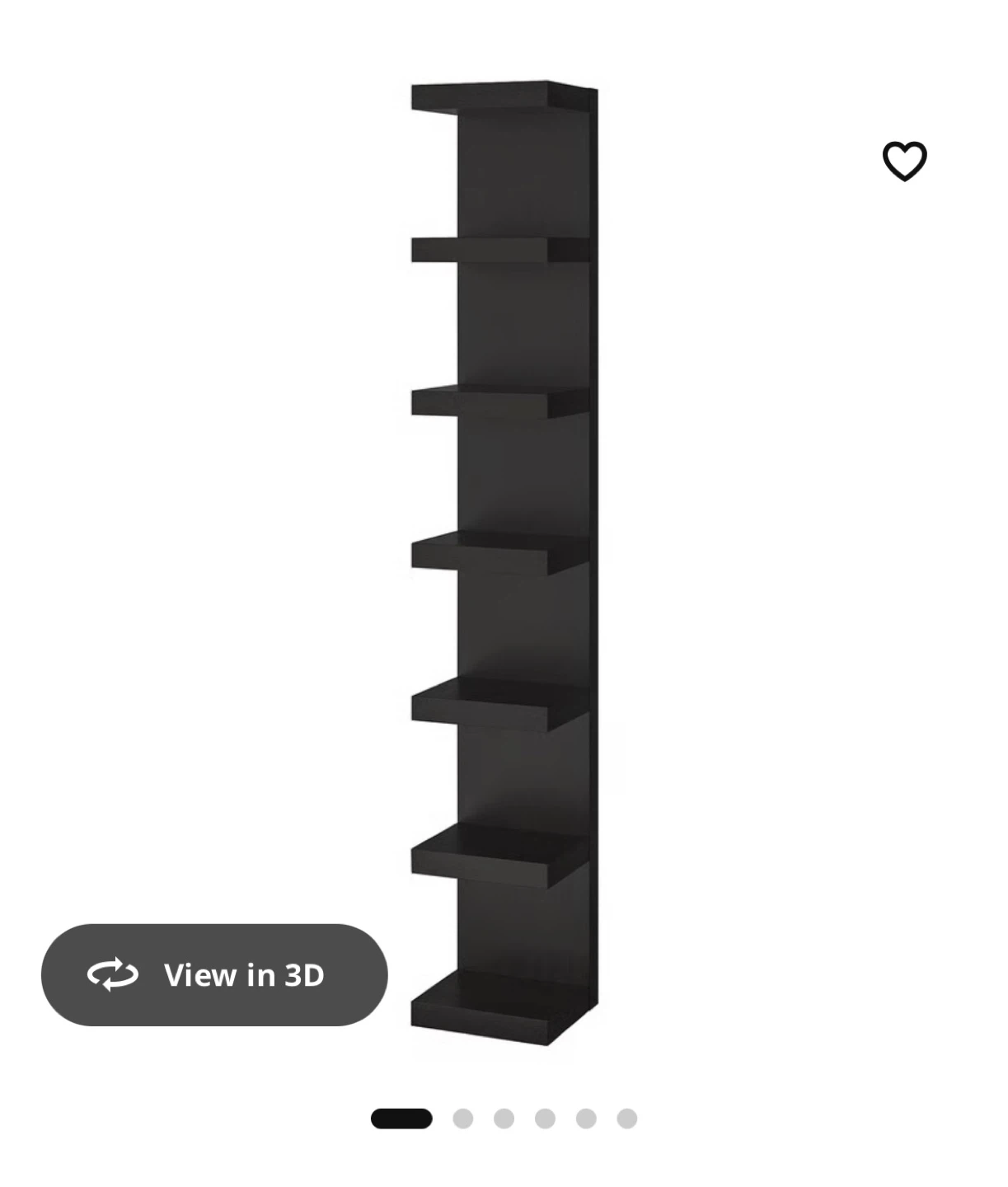 IKEA LACK Wall Shelf- black