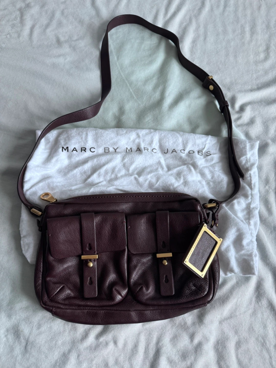 Marc by Marc Jacobs Burgundy Leather Crossbody Bag - photo 2