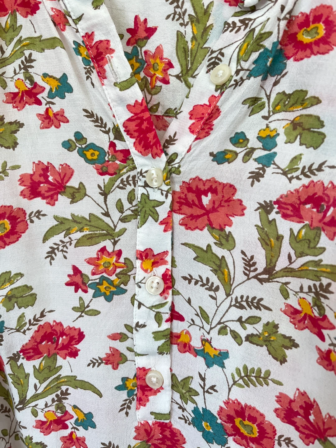 Lucky Brand Floral Print Blouse size S - photo 4
