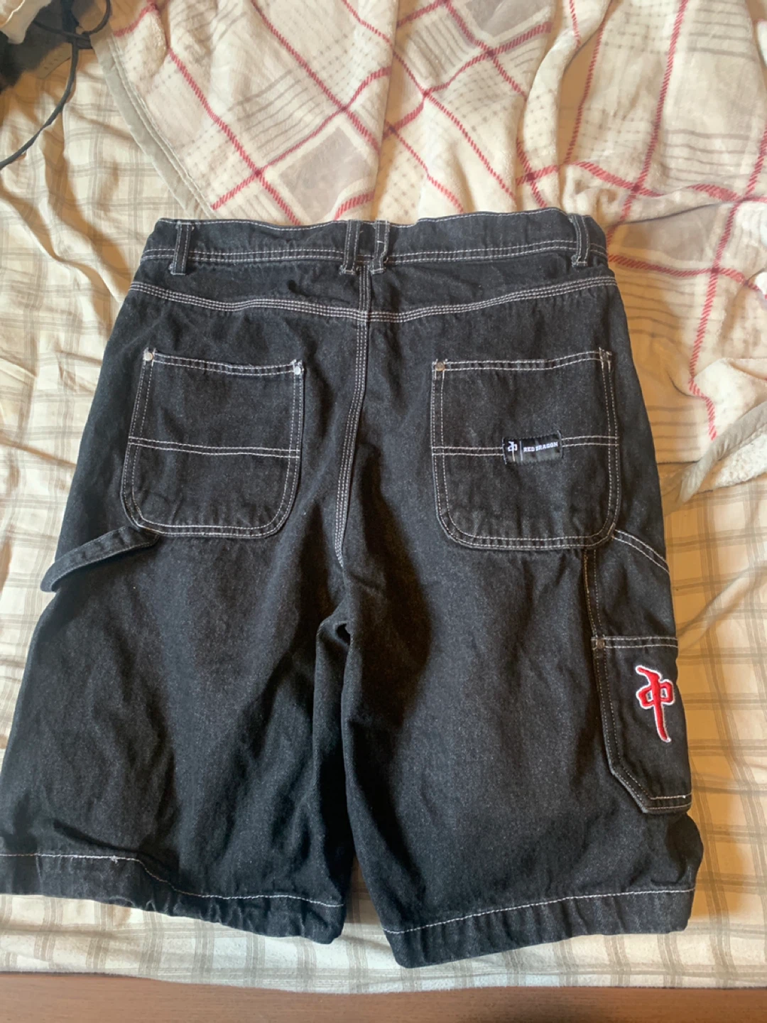 Red Dragon Denim Carpenter Shorts Size 34 - photo 2