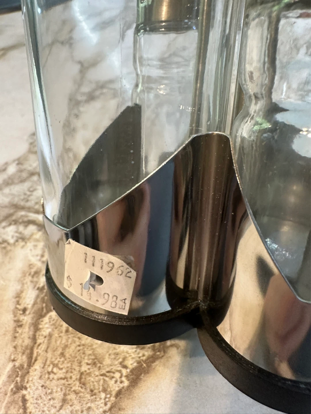 Salt/Pepper Shaker Oil/Vinegar Set with Holder - photo 4