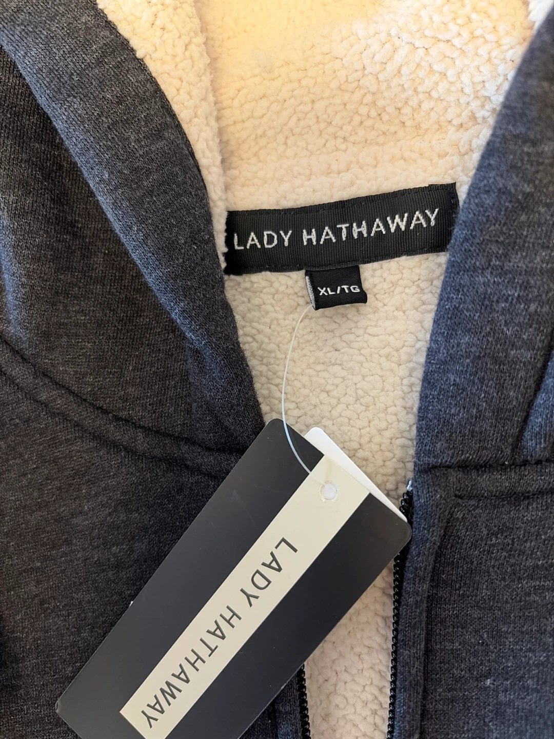 BRAND NEW Lady Hathaway Sherpa Lined Zip-Up Hoodie XL - photo 2