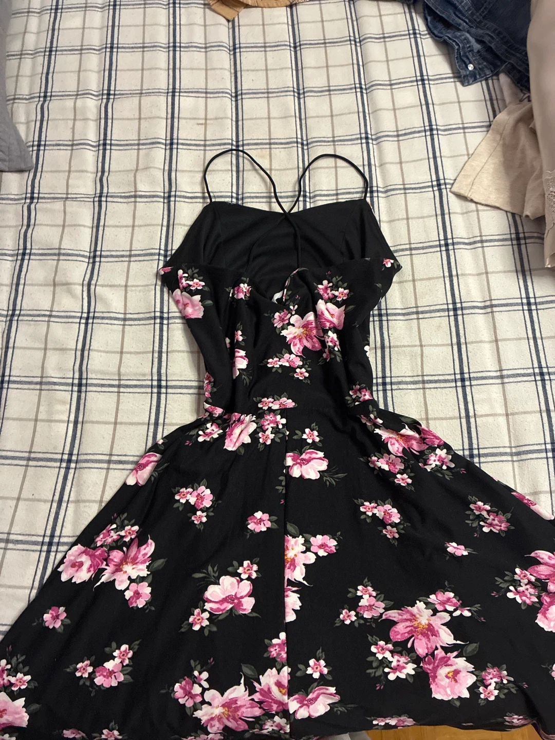 Black floral dress