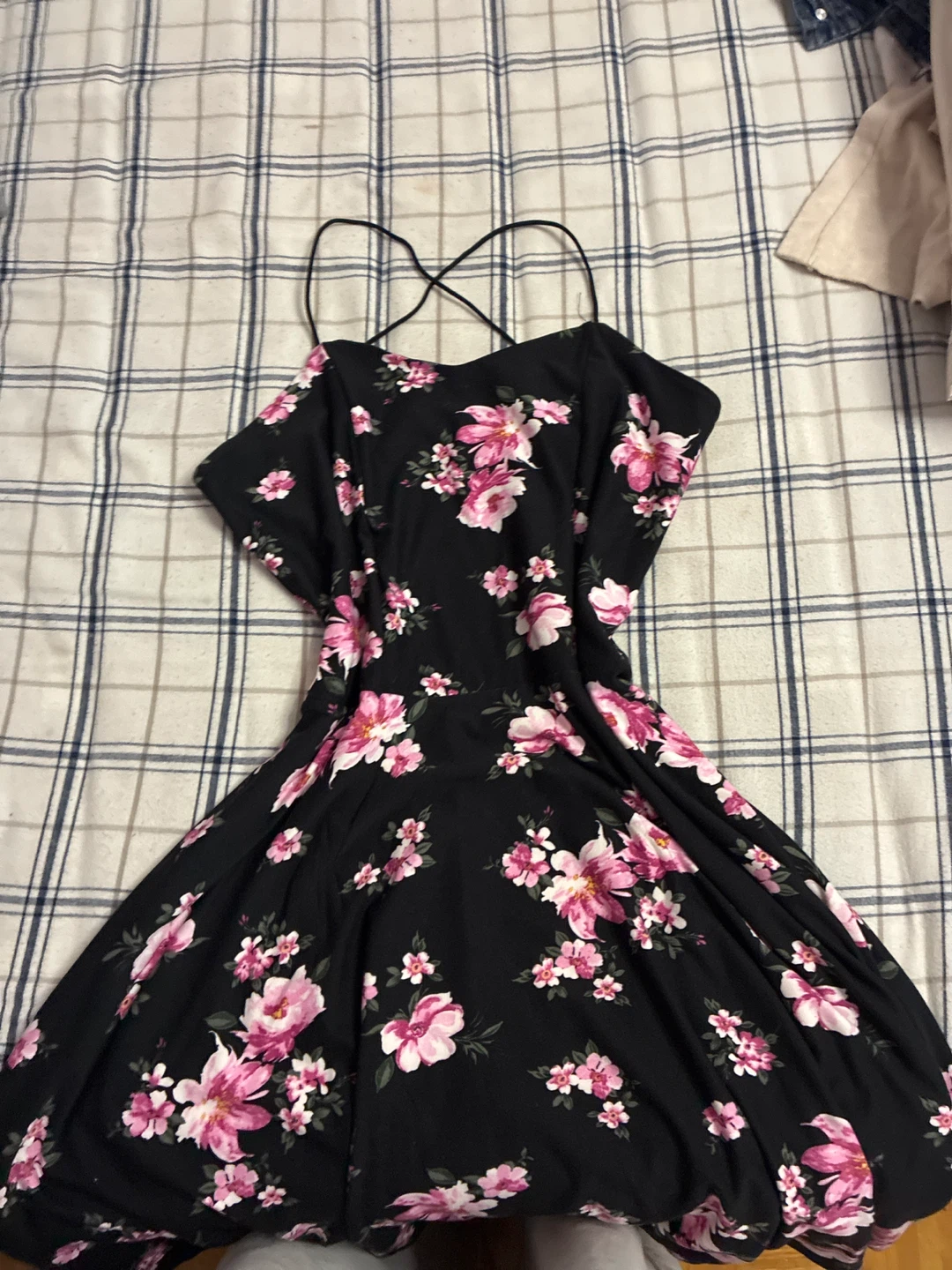 Black floral dress - photo 2