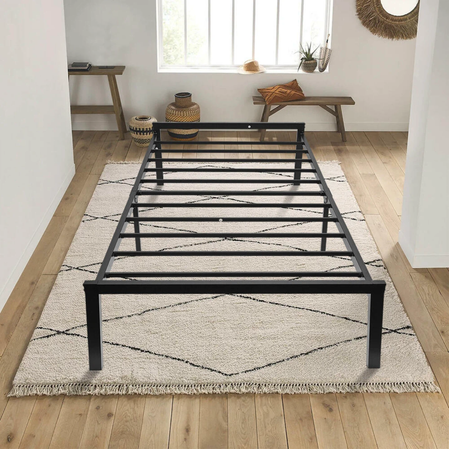 Black Metal Bed Frame