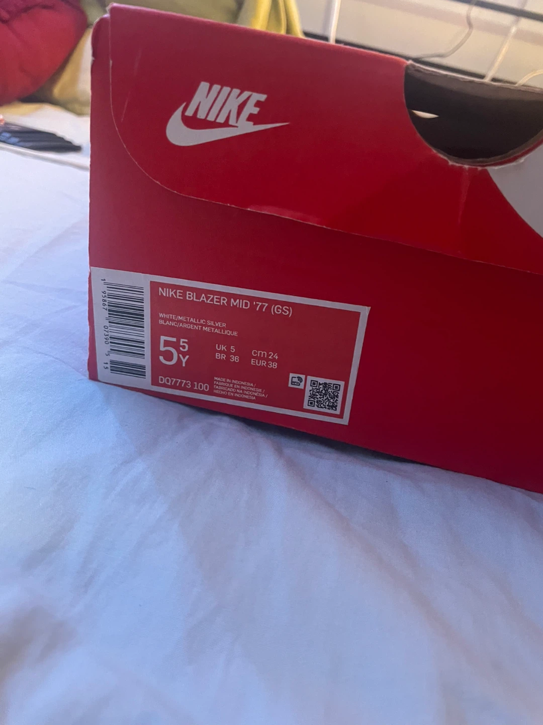 Nike Blazer Mid '77 (GS) Youth White/Metallic Silver - photo 4