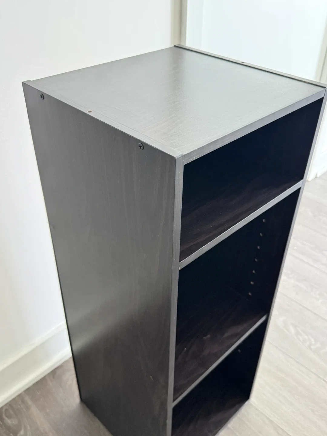 Dark Wood 3-Shelf Bookcase - photo 2