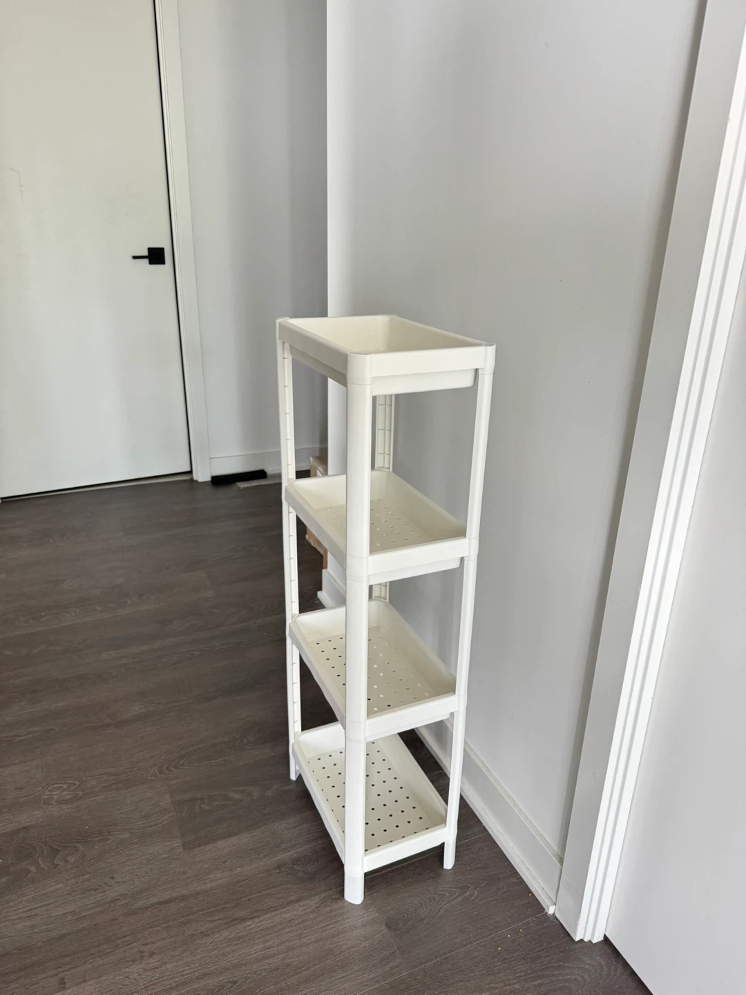 White 3-Tier Rolling Storage Cart