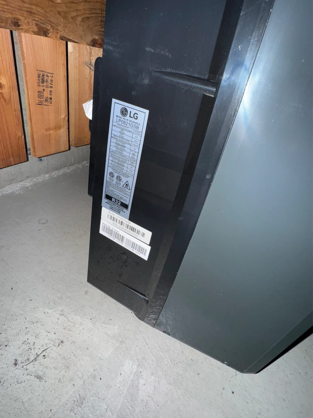 LG Portable Air Conditioner LP0821GSB - photo 3