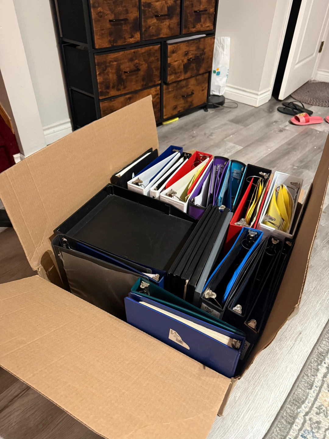 Office Organization Lot: Binders, Desk Organizers, Frames