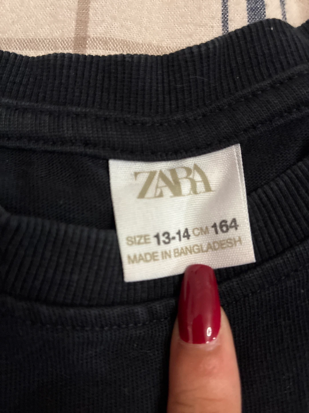 Zara Black T-Shirt Size 13-14 - photo 2