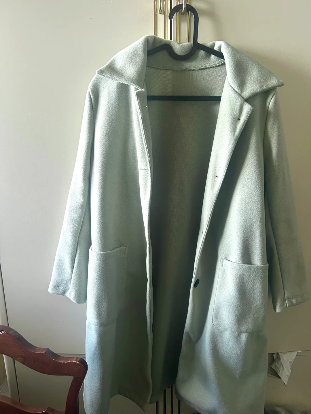 Light Green Button-Up Pea Coat - photo 2
