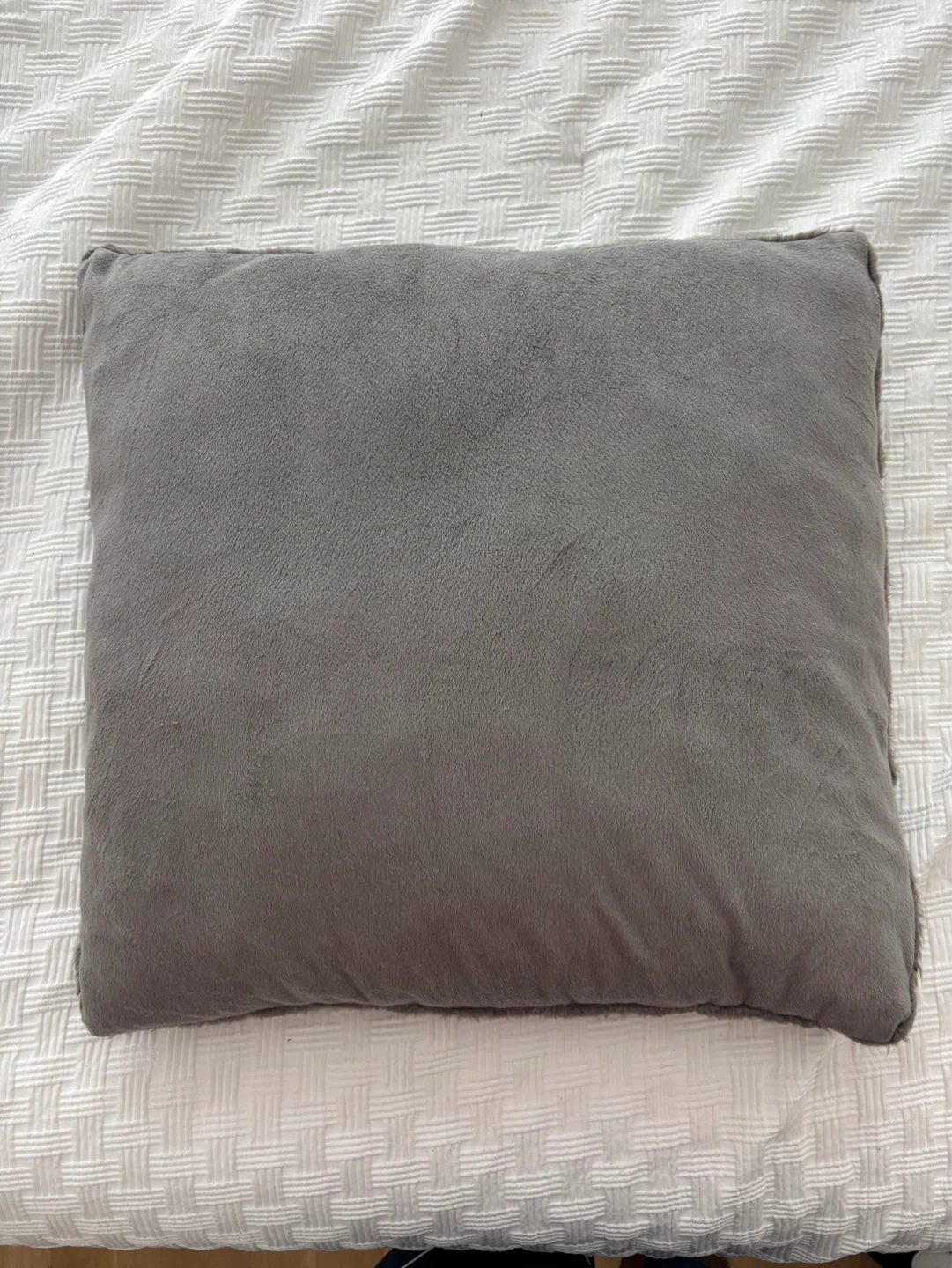 Plush Decorative Throw Pillow - Dark Gray - photo 3