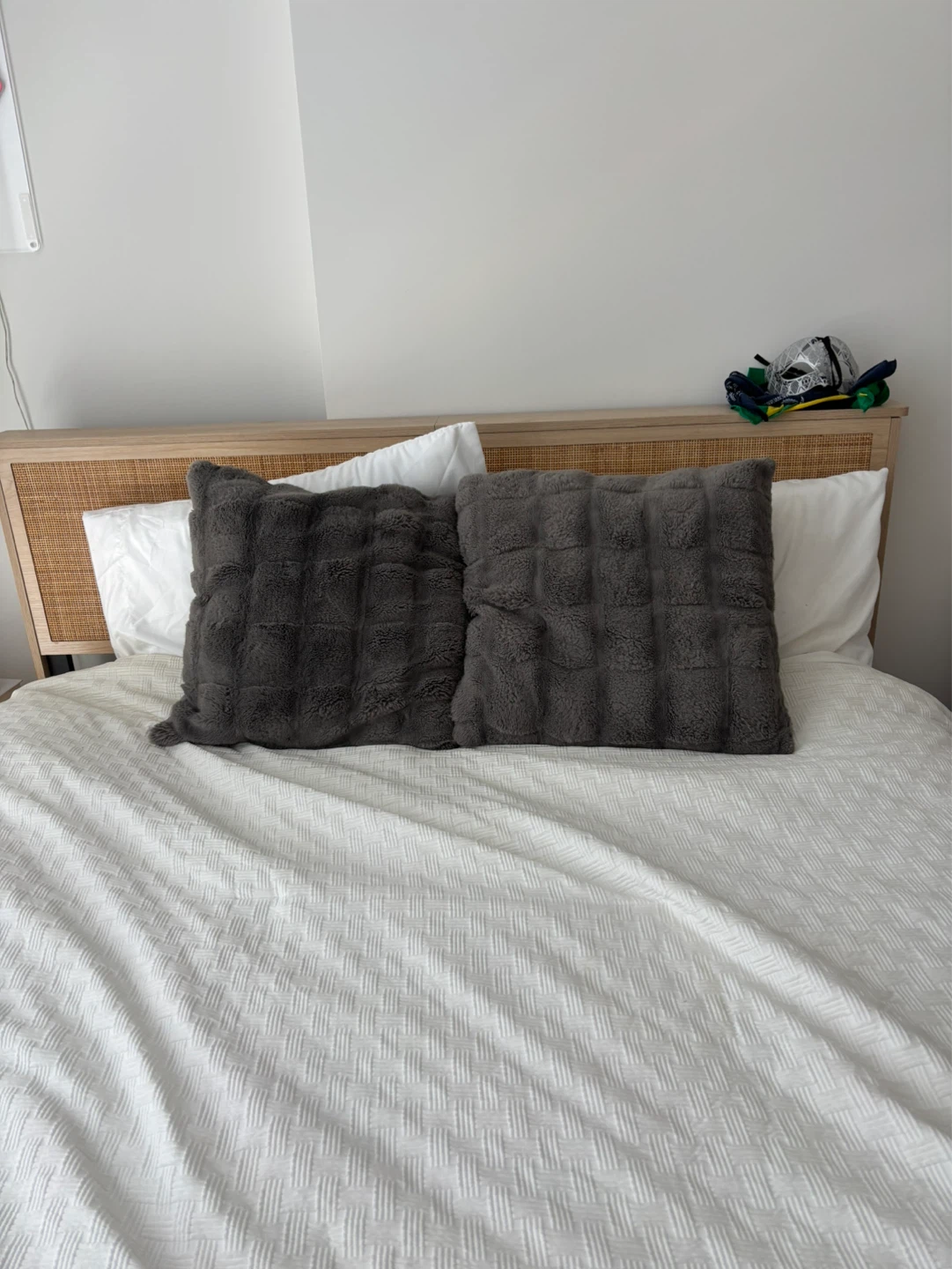 Plush Decorative Throw Pillow - Dark Gray