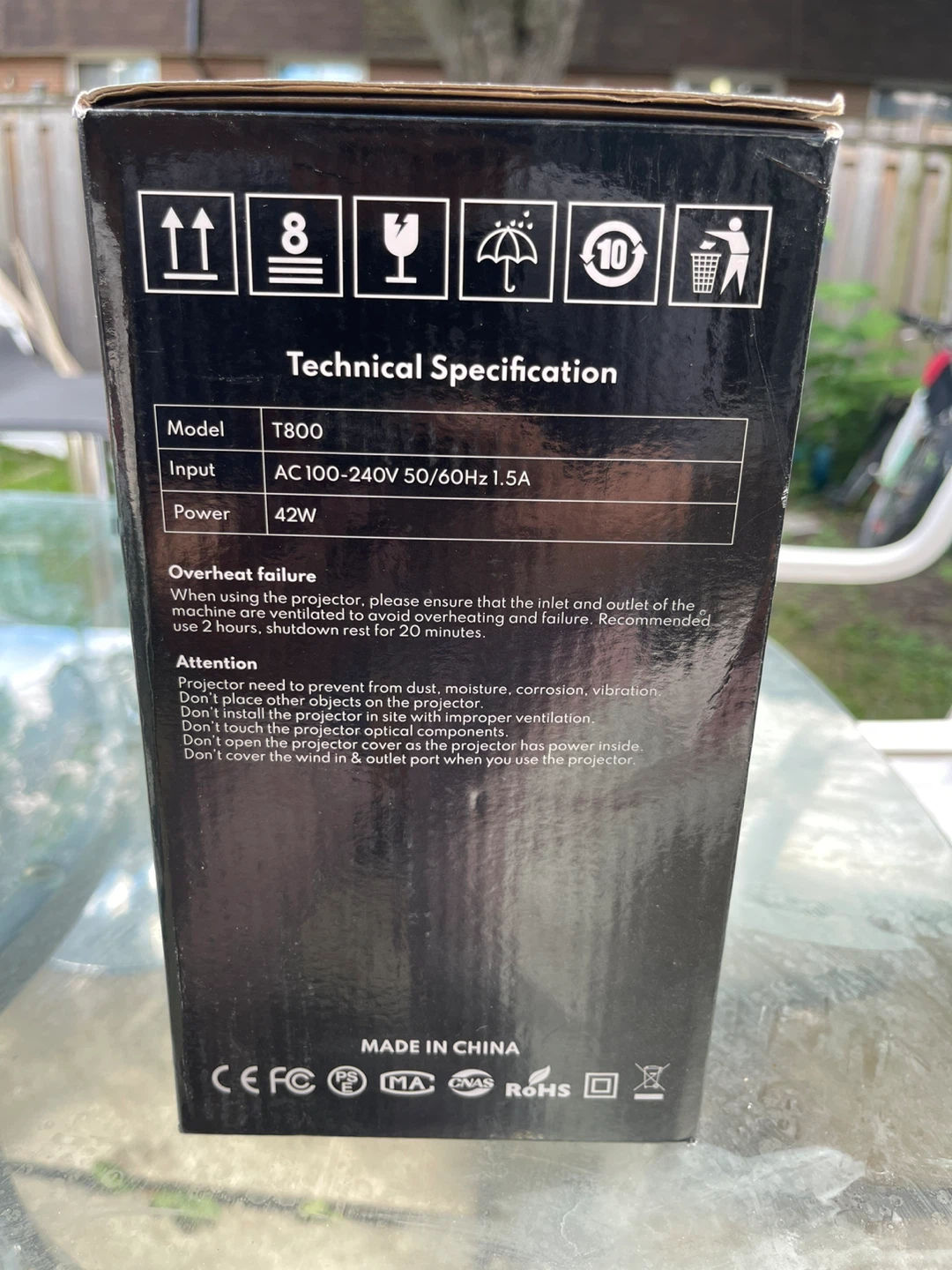 Portable Video Projector - Model T800 - photo 5