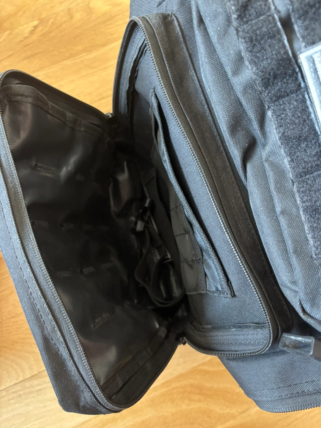 Black Backpack with American Flag Patch - photo 5