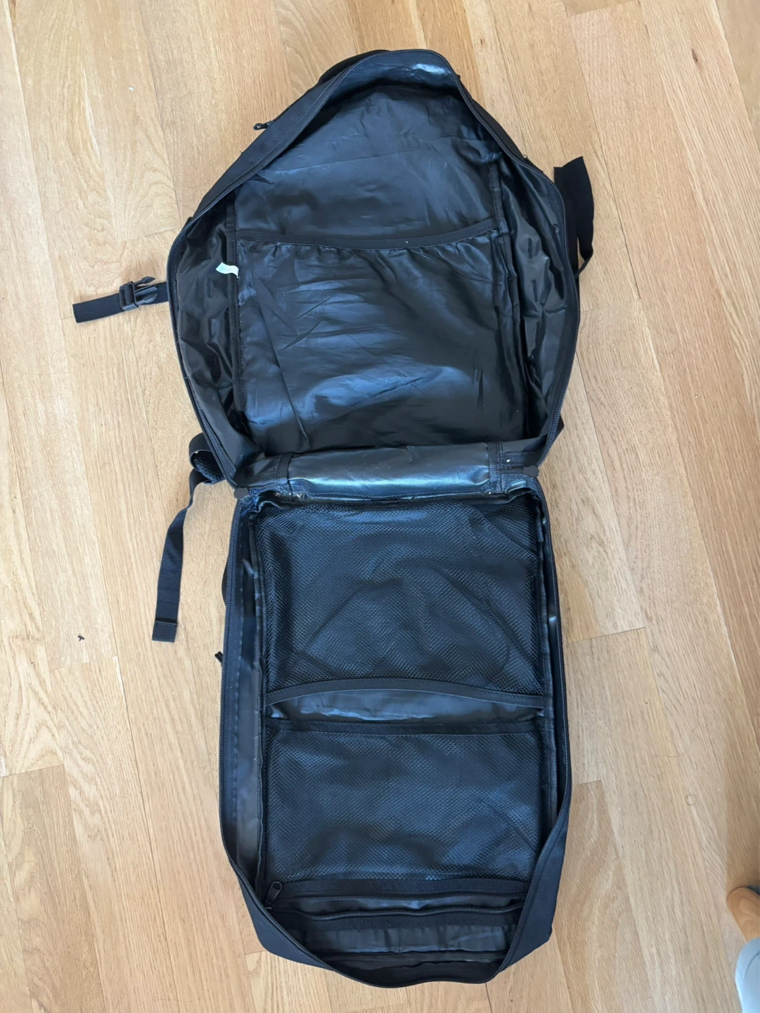 Black Backpack with American Flag Patch - photo 2