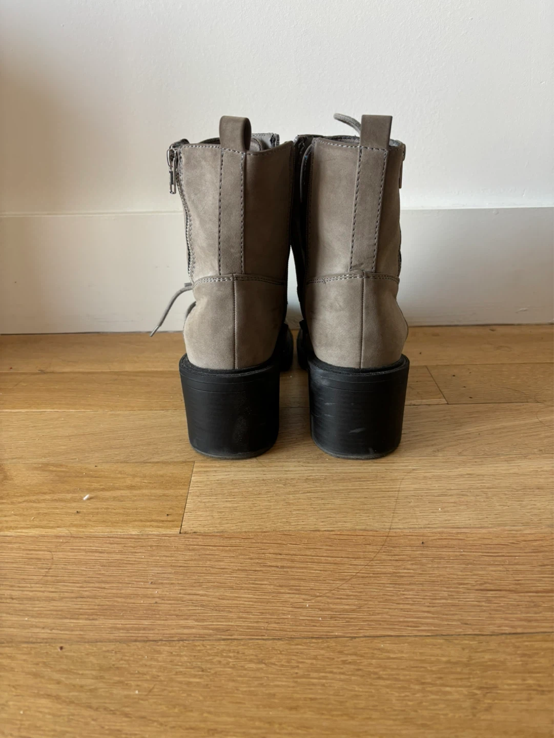 MIA Women's Grey Lace-Up Combat Boots - photo 3