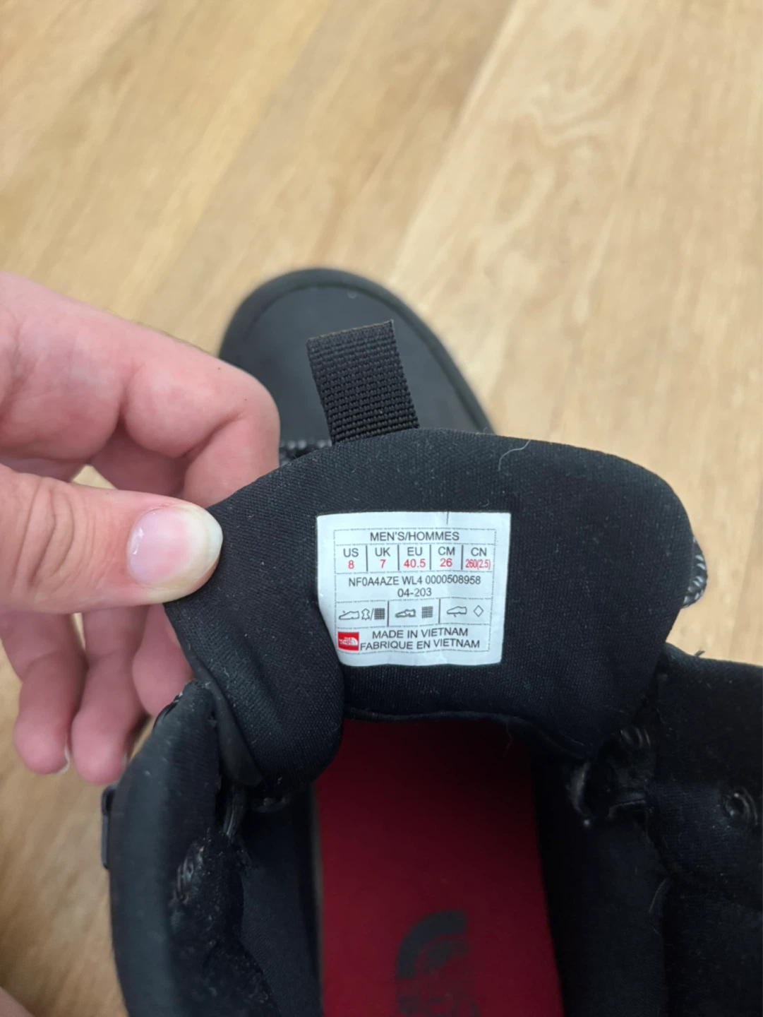 The North Face Black Waterproof Hiking Boots Men's US 8 - photo 5