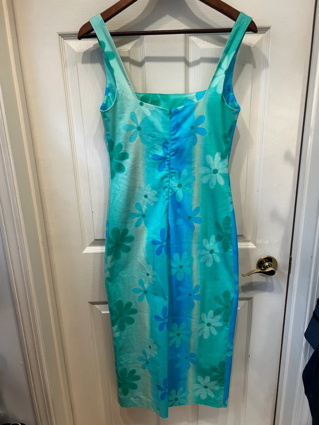 Studio Fantastique Square Neck Midi Dress - XS Green - photo 2