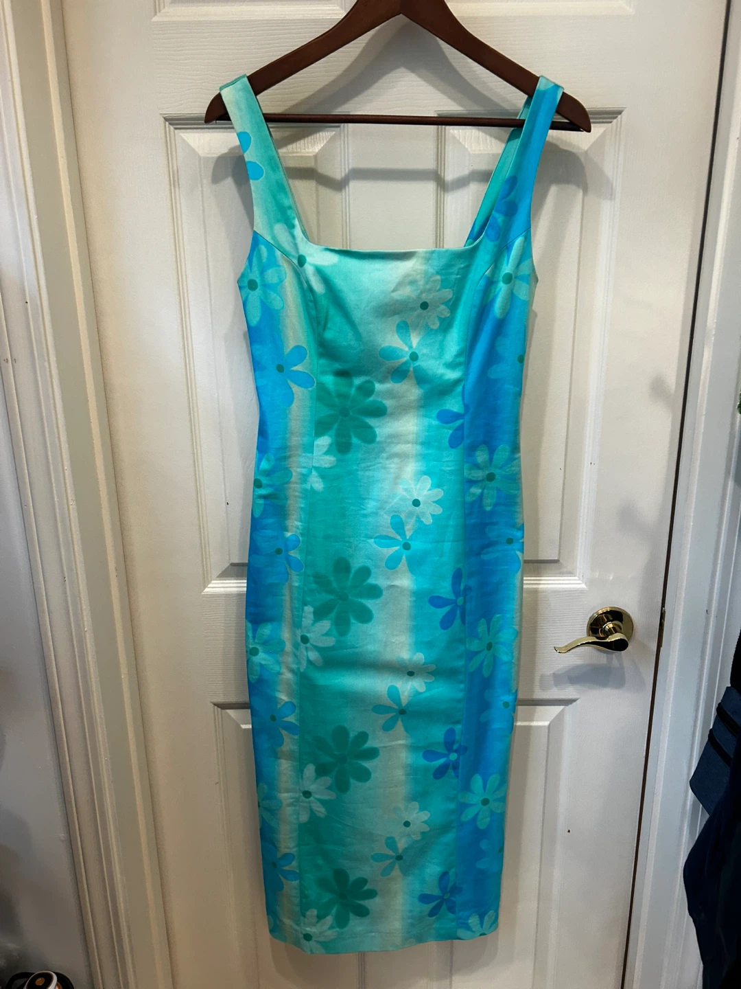Studio Fantastique Square Neck Midi Dress - XS Green