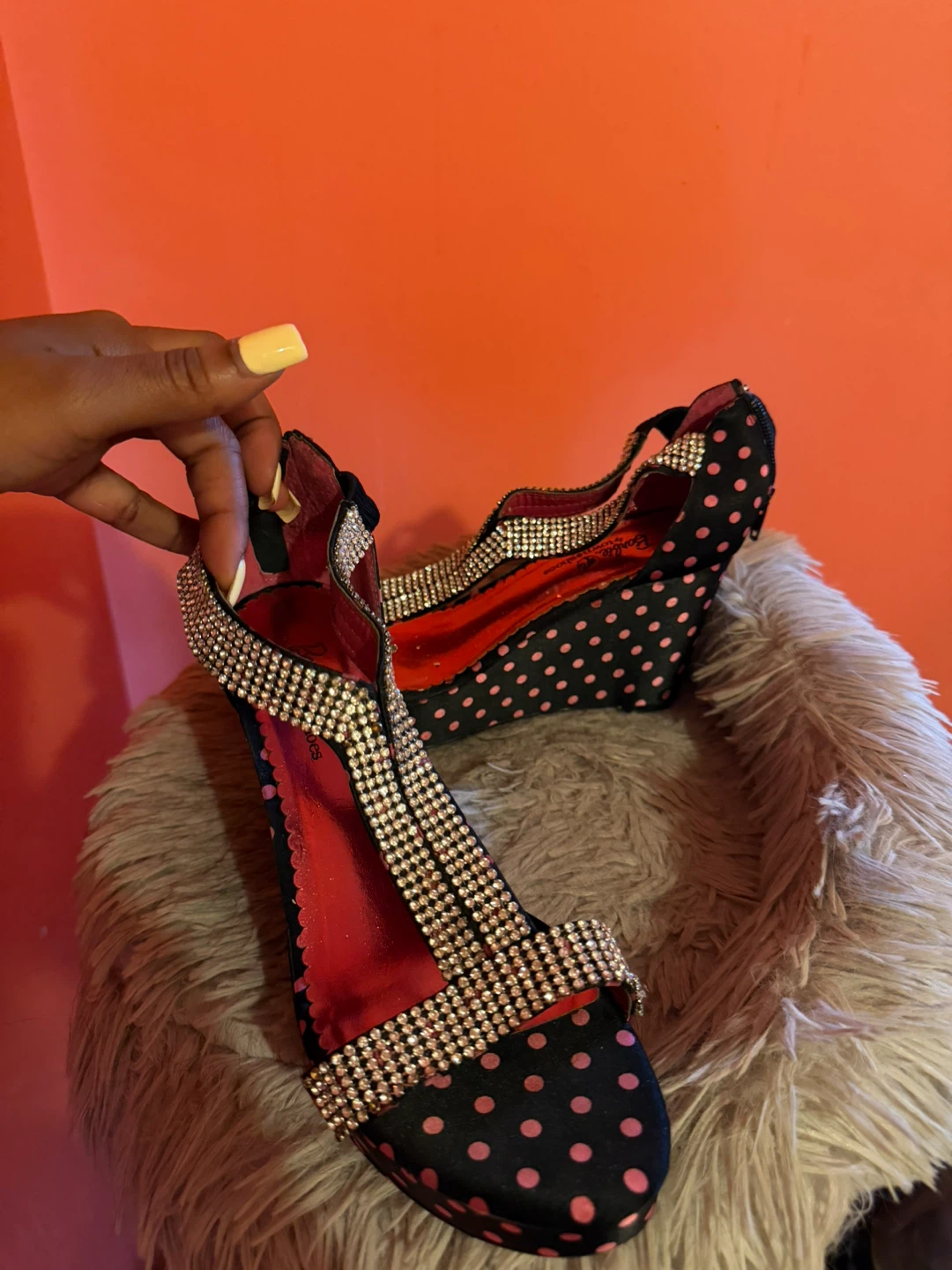 Barbie Polka Dot Wedge Heels - photo 3