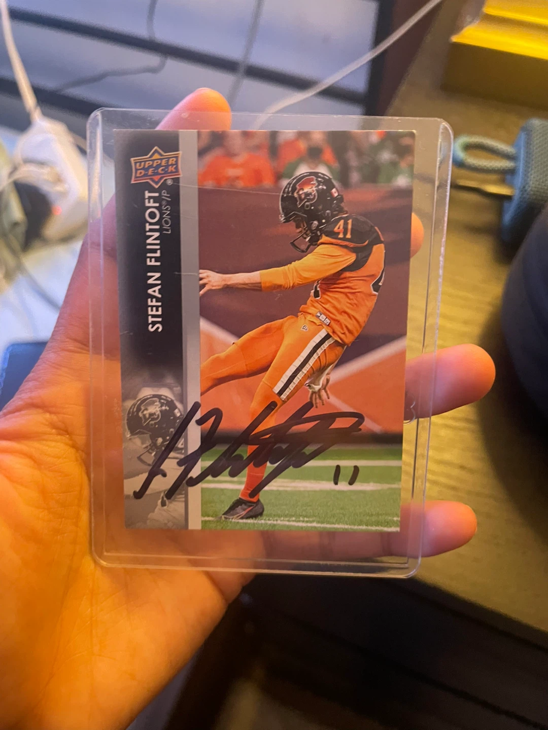 Stefan Flintoft 2022 Upper Deck CFL Autographed Football Card