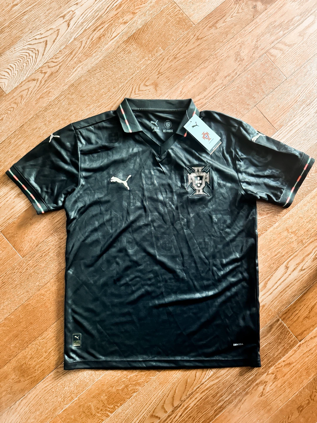 Portugal Soccer Jersey - Black - Medium - photo 2