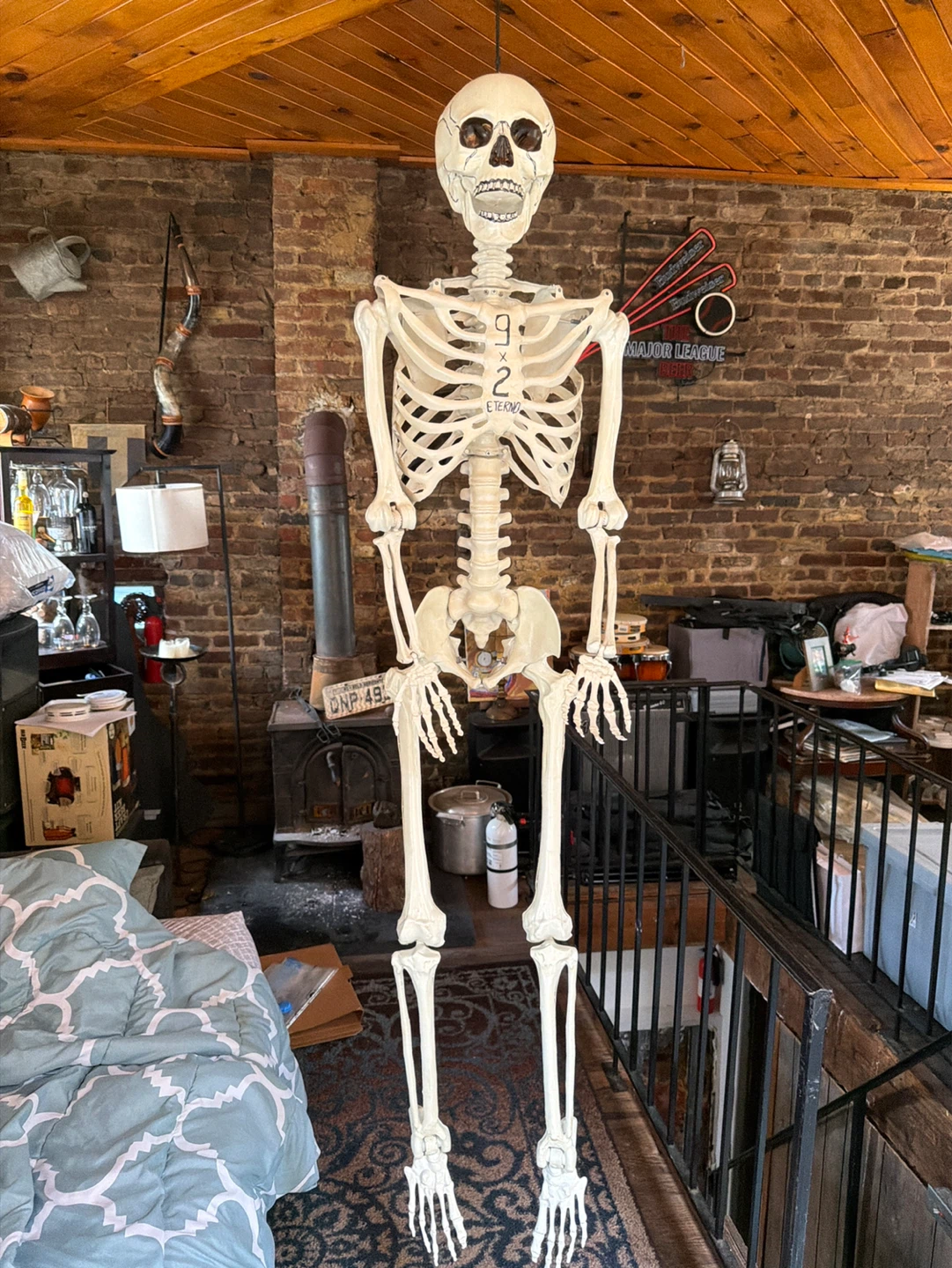 Life-size Hanging Skeleton Prop