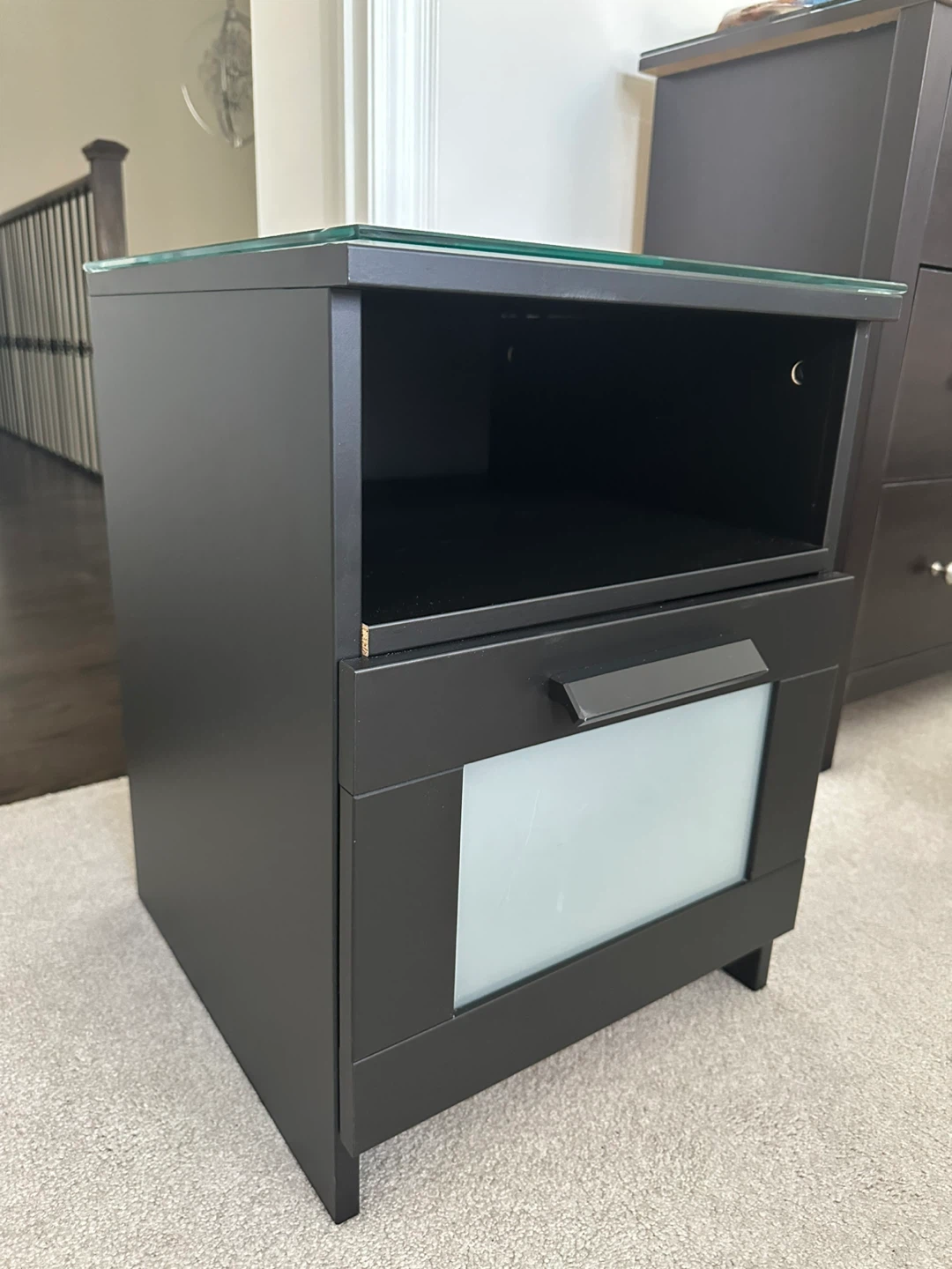 IKEA BRIMNES black nightstand - photo 3