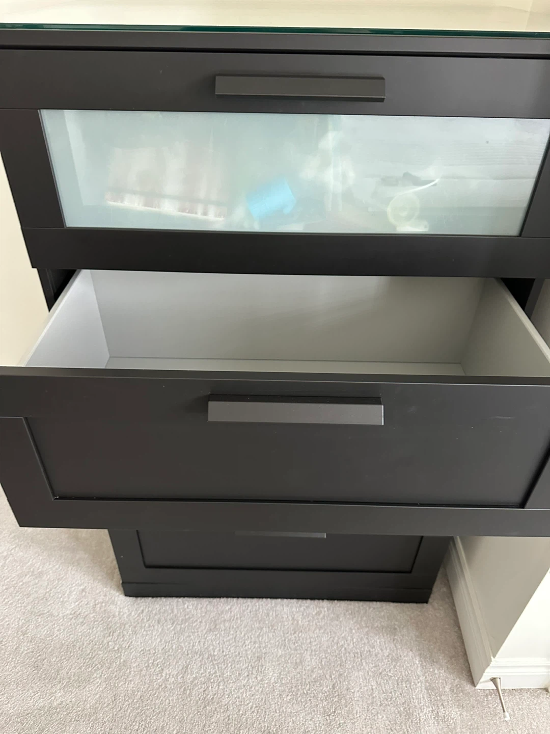 IKEA BRIMNES 4 drawer black chest - photo 2