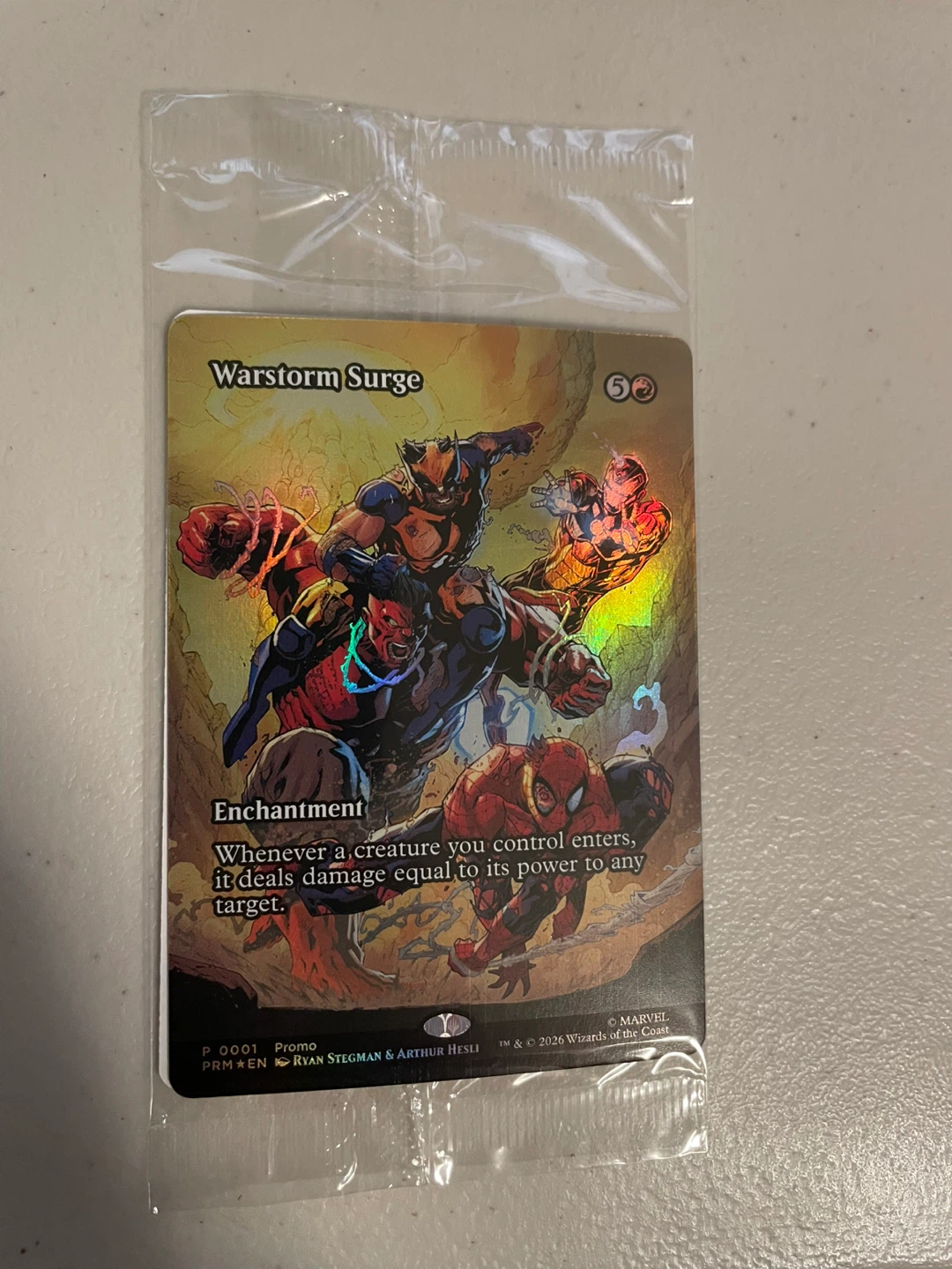MTG Warstorm Surge Promo card