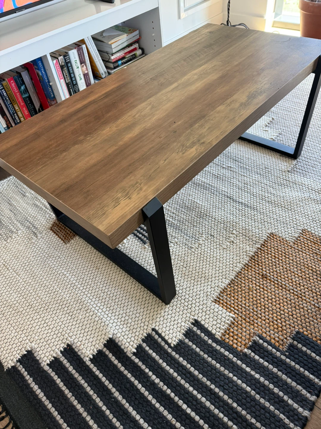 Wood Coffee Table with Metal Legs - photo 2