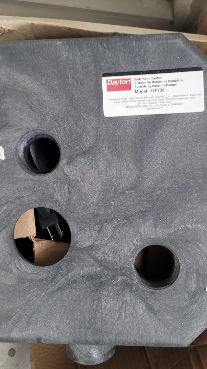 Dayton Sink Pump System 12F738 with black hard box - photo 4