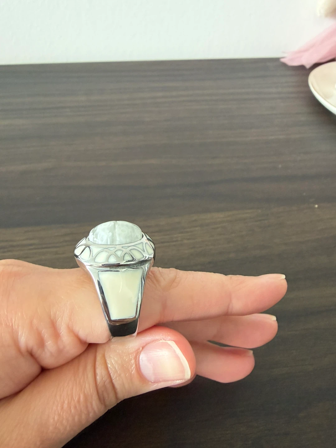 Spikes Stainless Steel Engraved Ring Size 11.5 - photo 3