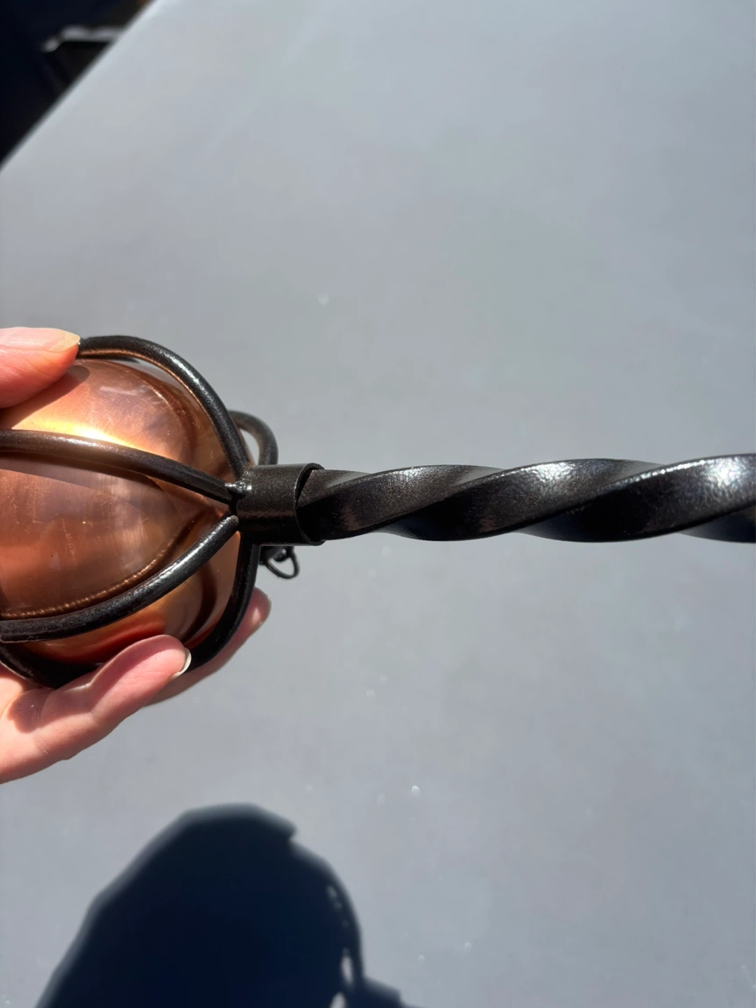 Pair of Copper and Metal Table oil Torches - photo 5